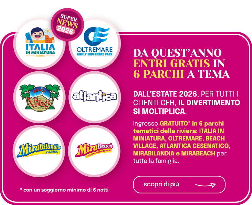 Ingressi gratis in 6 parchi divertimento